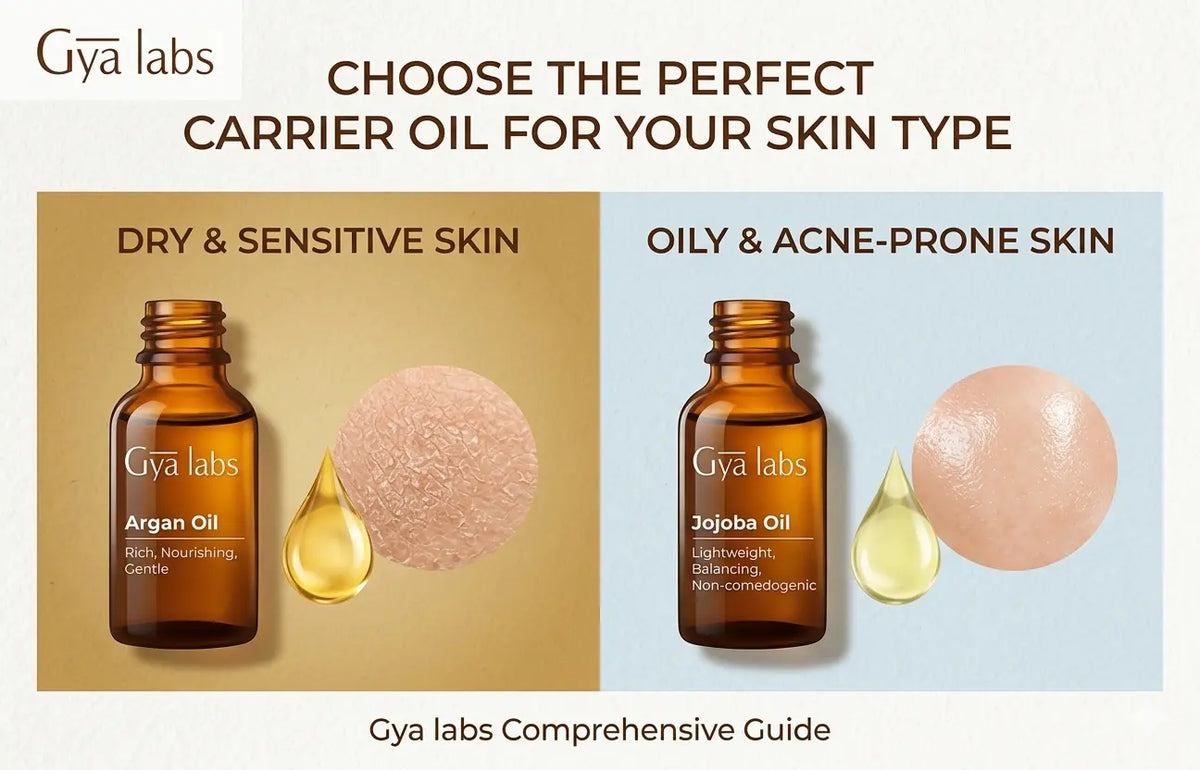 How to Choose the Right Carrier Oil for Your Skin Type | GyaLabs
