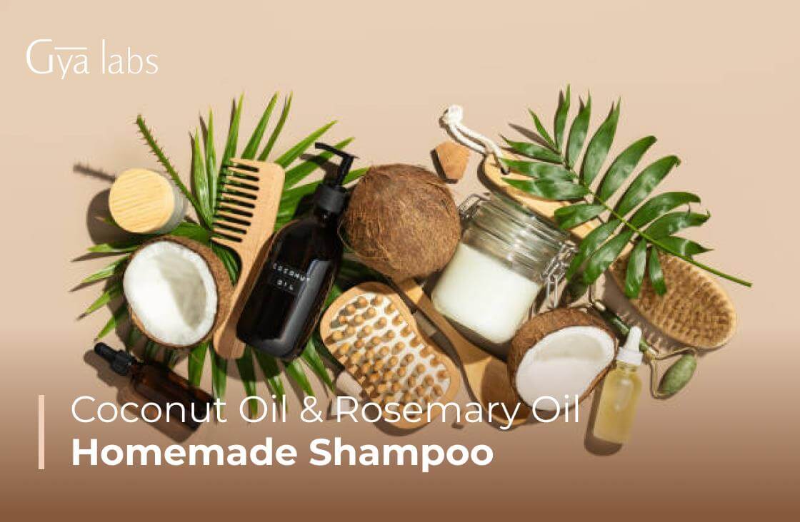 Coconut Rosemary Homemade Shampoo | GyaLabs