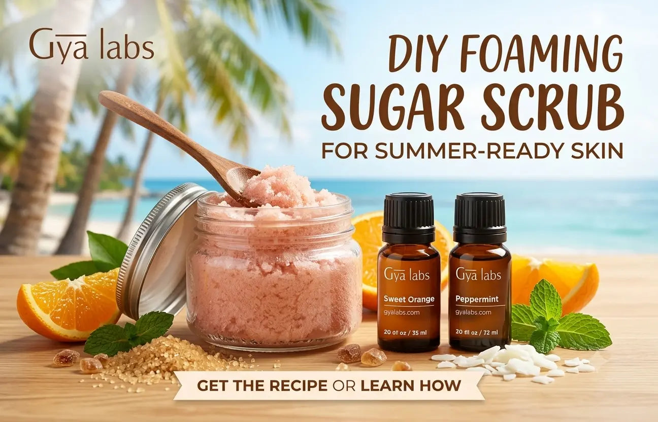DIY Foaming Sugar Scrub for Summer-Ready Skin