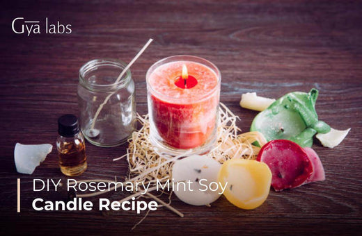 DIY Rosemary Mint Soy Candle | GyaLabs