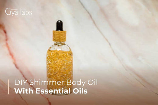 DIY Shimmer Body Oil with Essential Oils