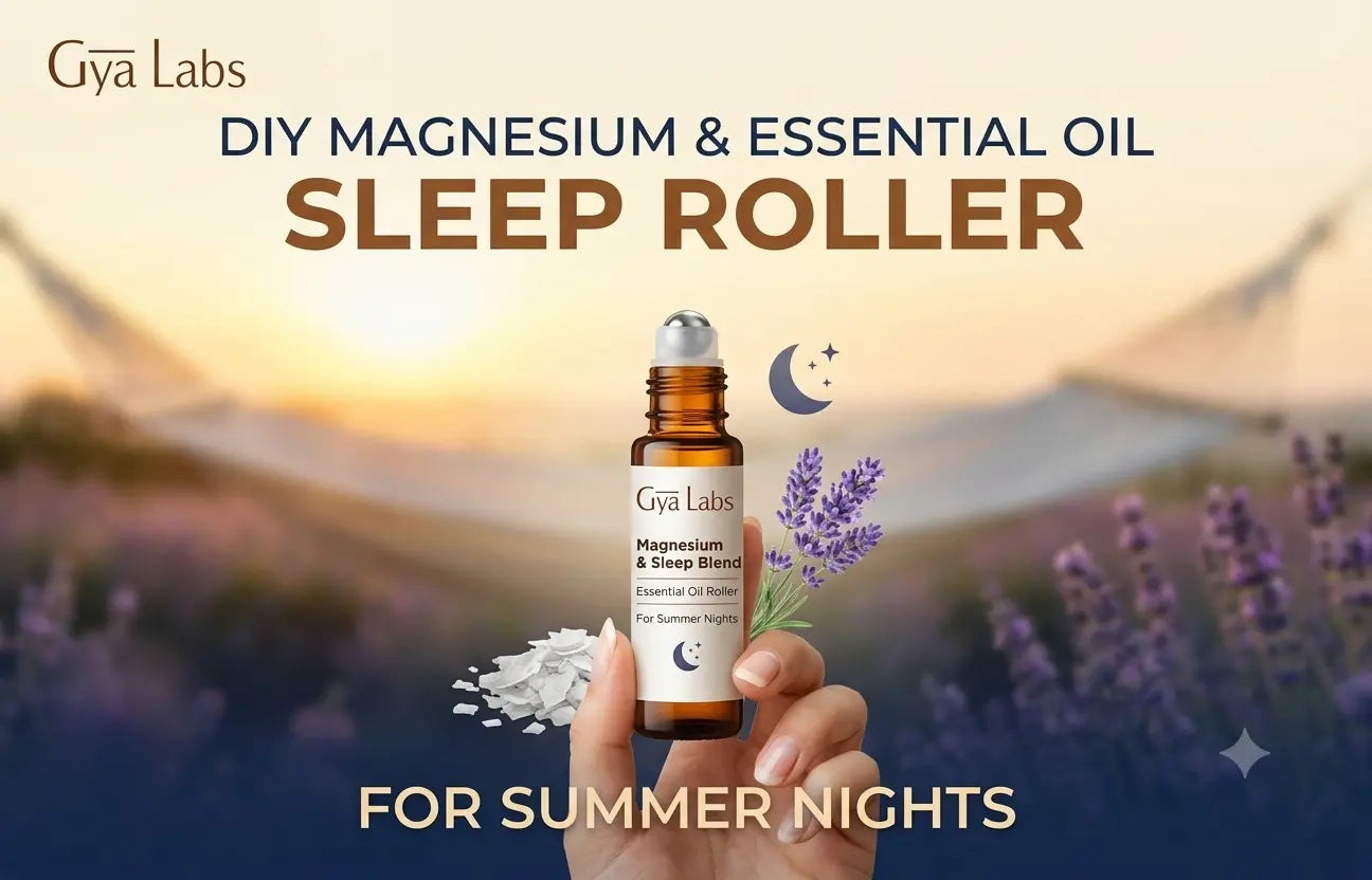 DIY Magnesium & Essential Oil Sleep Roller for Summer Nights