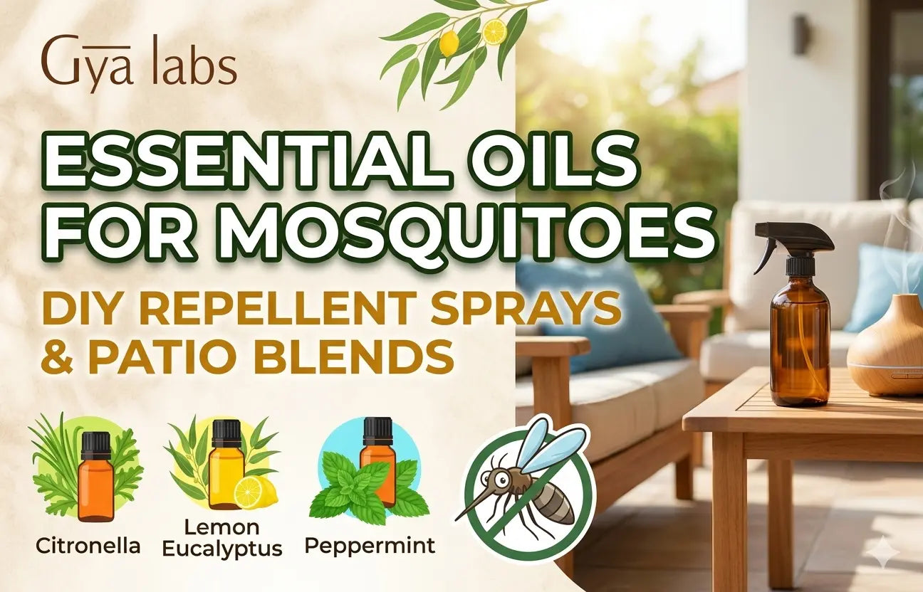 Essential Oils for Mosquitoes: DIY Repellent Sprays & Patio Blends