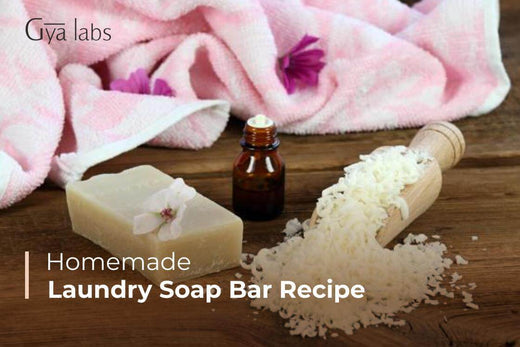 Homemade Laundry Soap Bar with Essential Oils