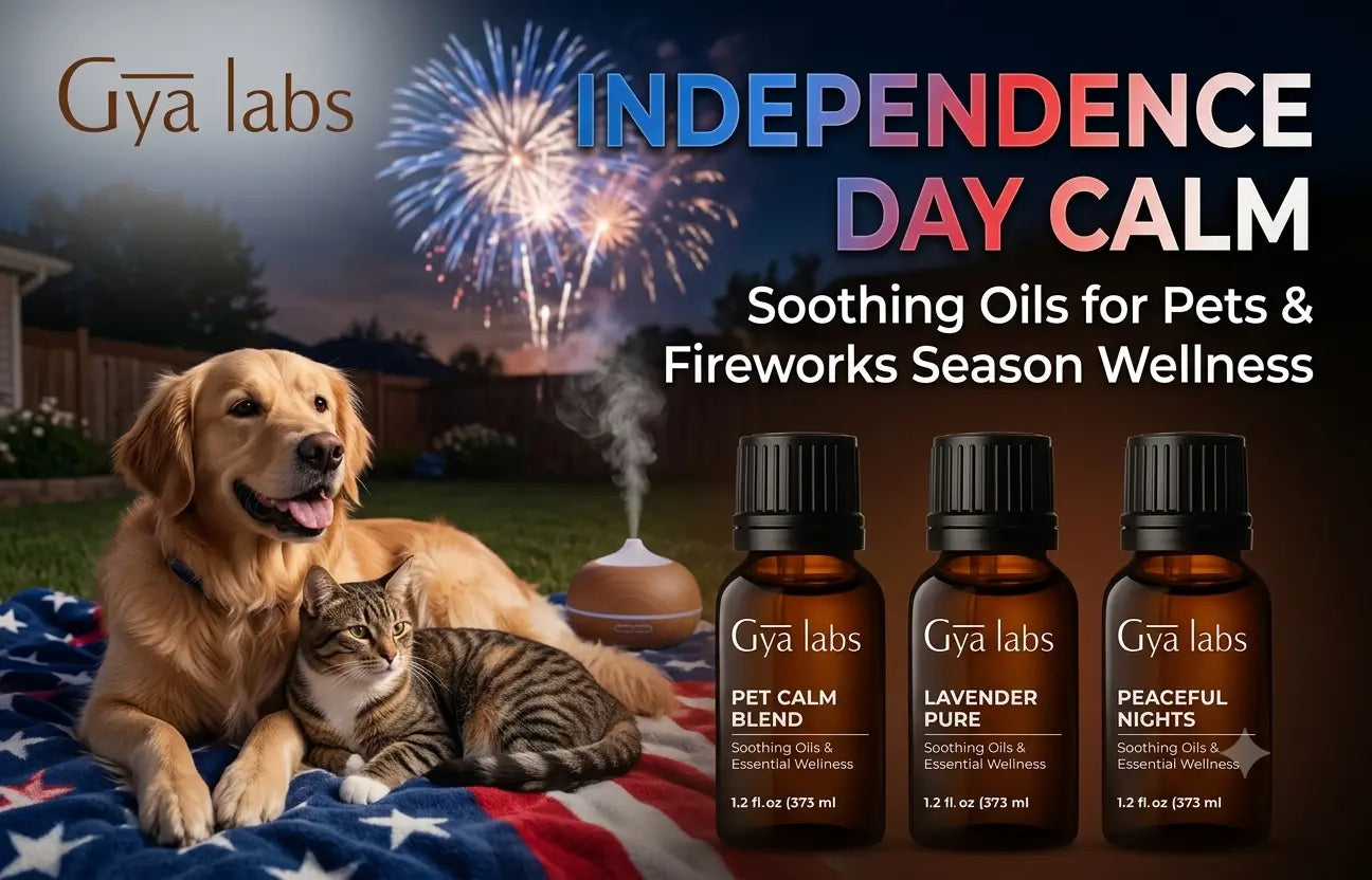 Independence Day Calm: Soothing Oils for Pets & Fireworks Season Wellness