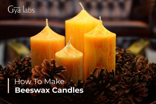 Making Beeswax Candles At Home | Homemade Beeswax Candles | GyaLabs