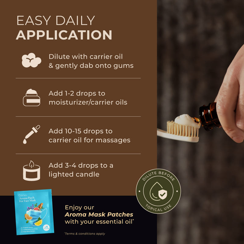 Clove Bud Essential Oil with Aromatherapy Stone