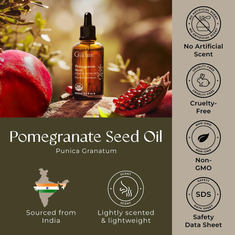 Pomegranate Seed Carrier Oil 3.4 Fl Oz