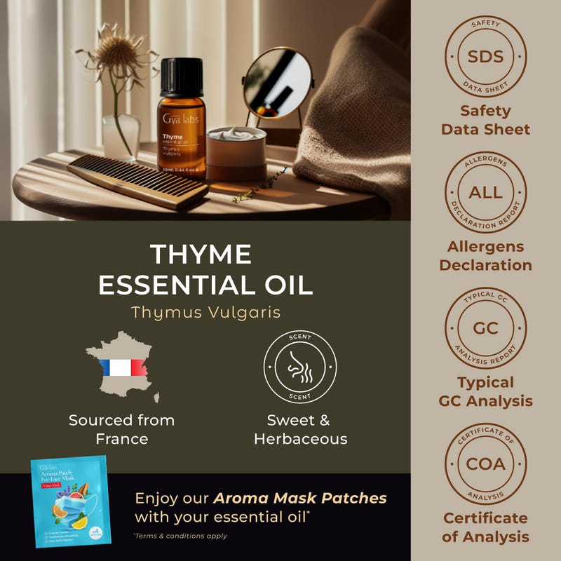 Thyme Essential Oil 0.34 Fl Oz