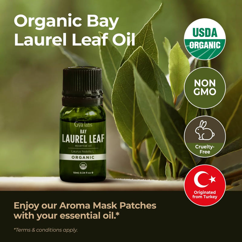 Organic Bay Leaf Essential Oil 0.34 Fl Oz