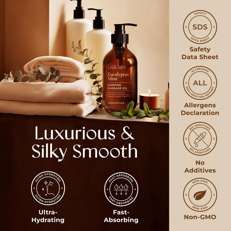 Eucalyptus Mint Massage Oil 6.76 Fl Oz