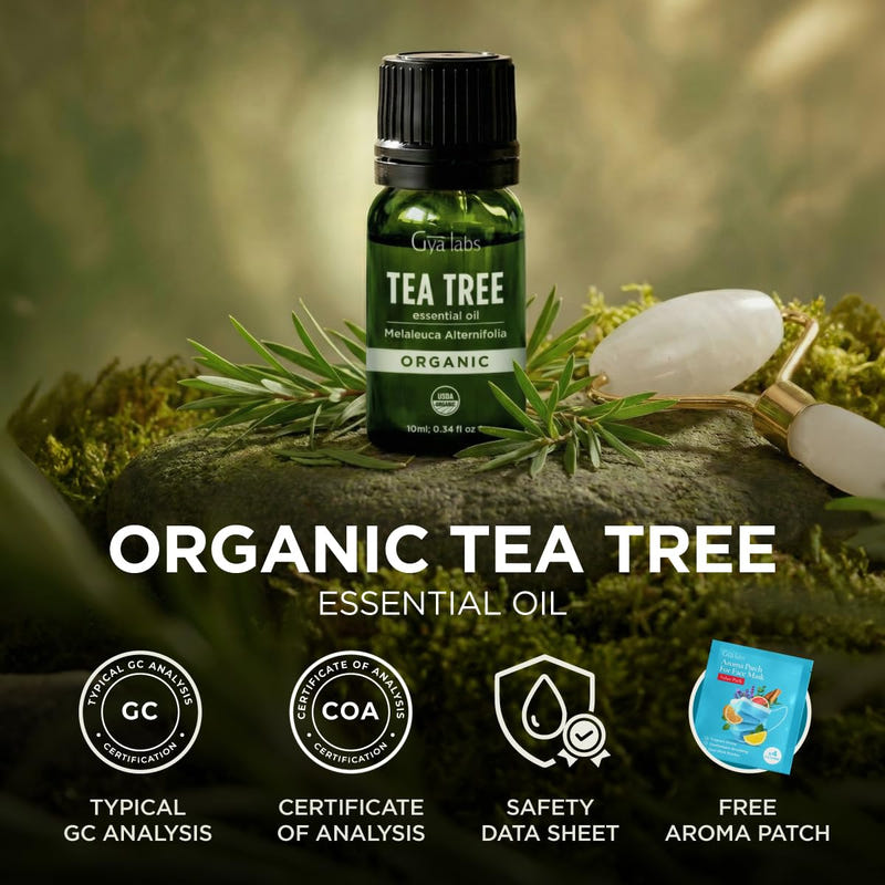 Organic Tea Tree Essential Oil 0.34 Fl Oz