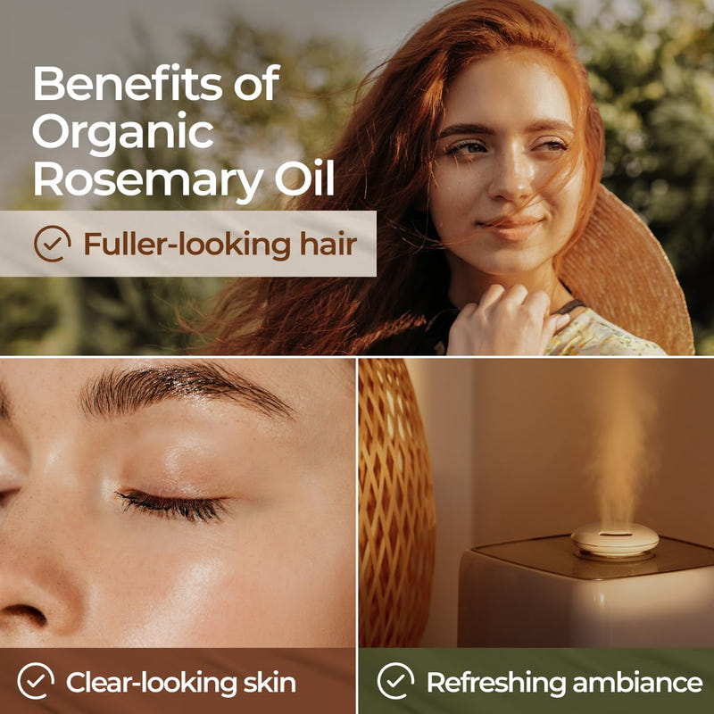 Organic Rosemary Essential Oil 0.34 Fl Oz