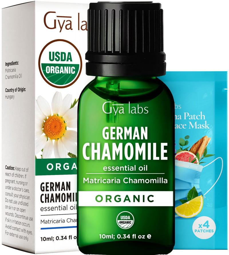 Organic German Chamomile Essential Oil 0.34 Fl Oz