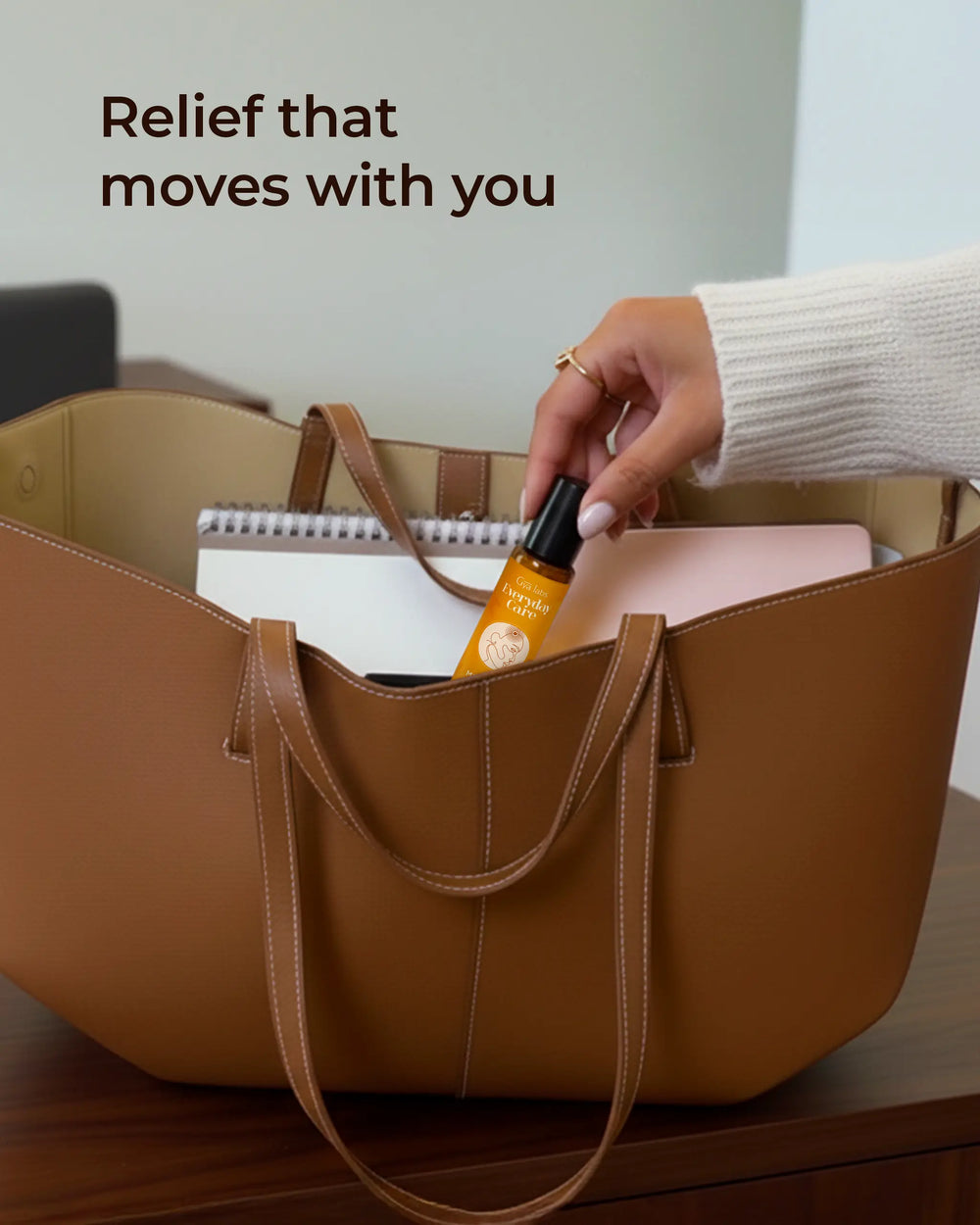 Relief that moves with you