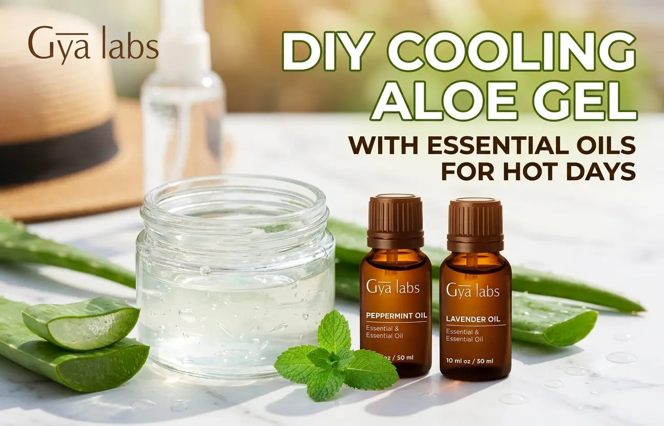 DIY Cooling Aloe Gel with Essential Oils for Hot Days