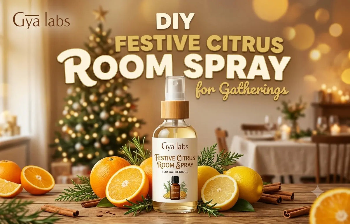 DIY Festive Citrus Room Spray for Gatherings | GyaLabs