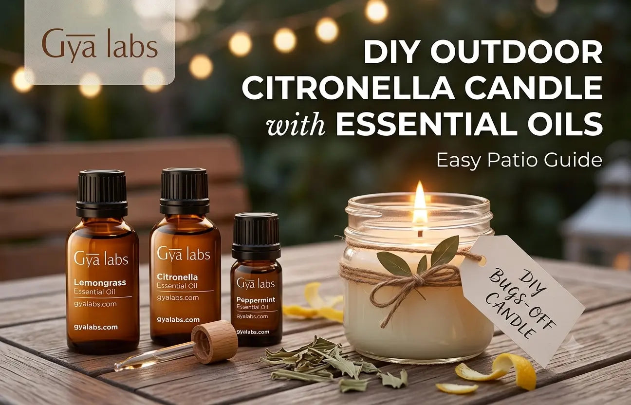 DIY Outdoor Patio Citronella Candle with Essential Oils