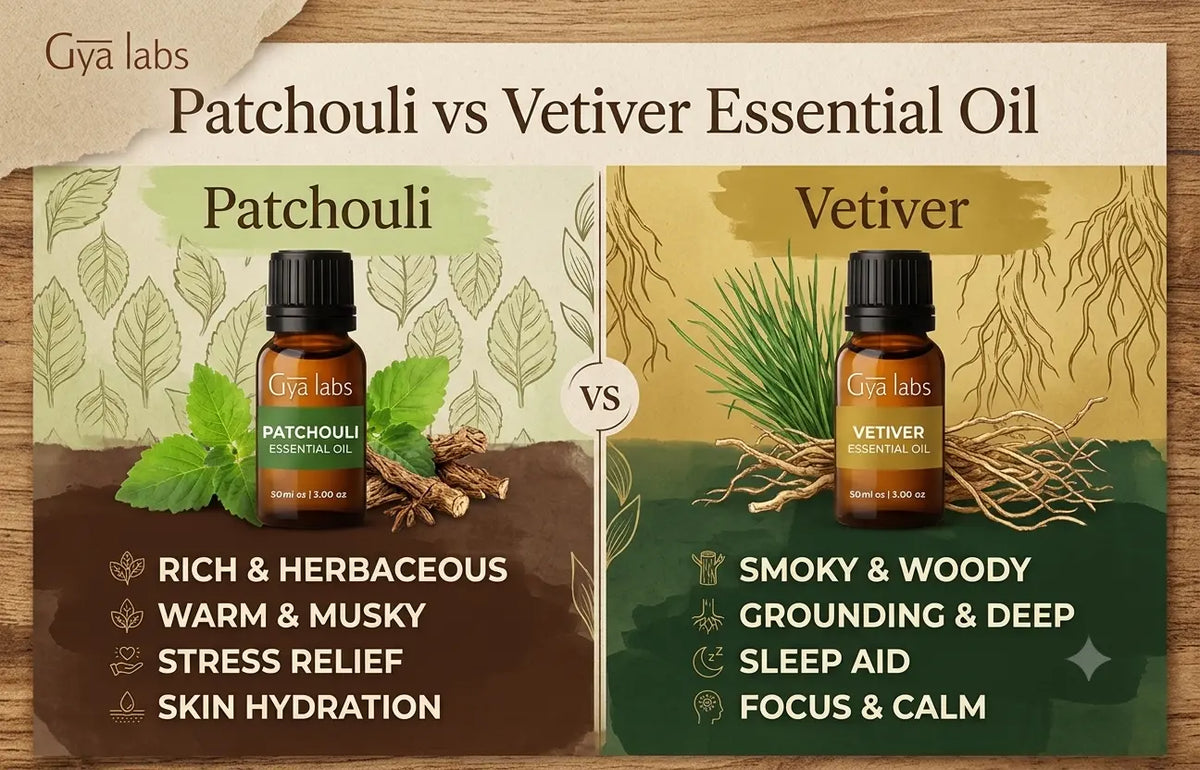 Patchouli vs Vetiver Essential Oil