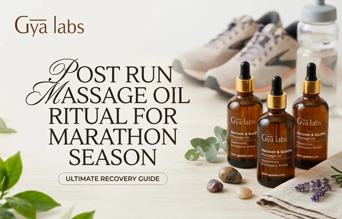 Post Run Massage Oil Ritual for Marathon Season