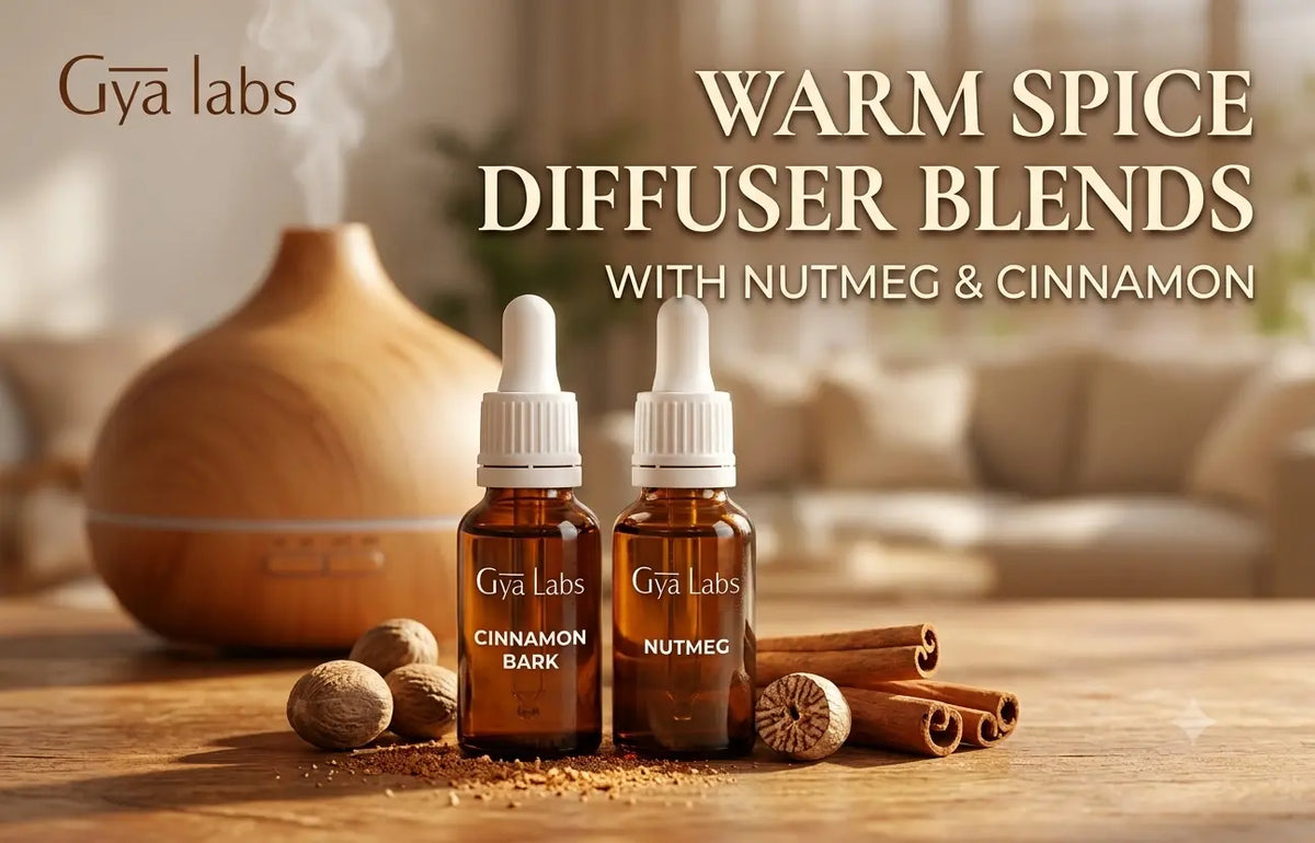 Warm Spice Diffuser Blends With Nutmeg and Cinnamon