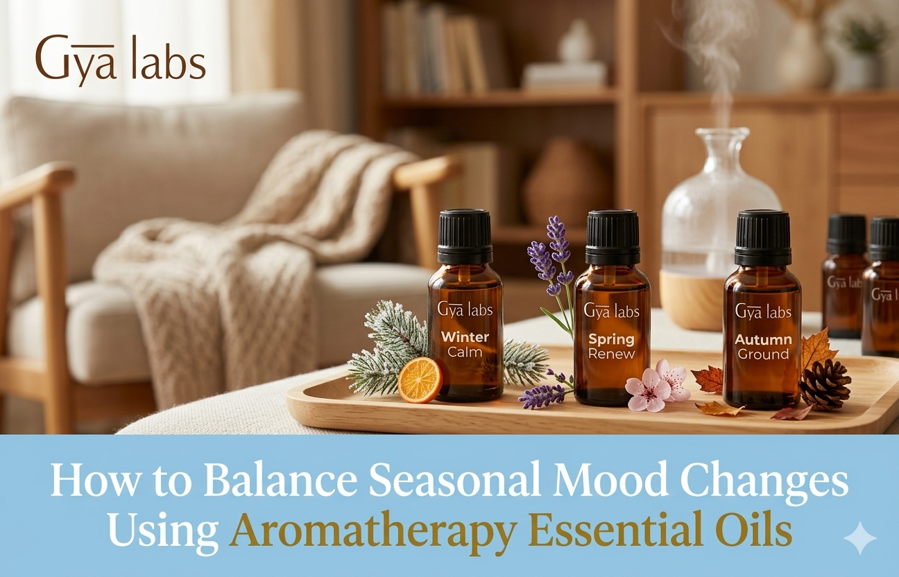 seasonal mood change using aromatherapy oil