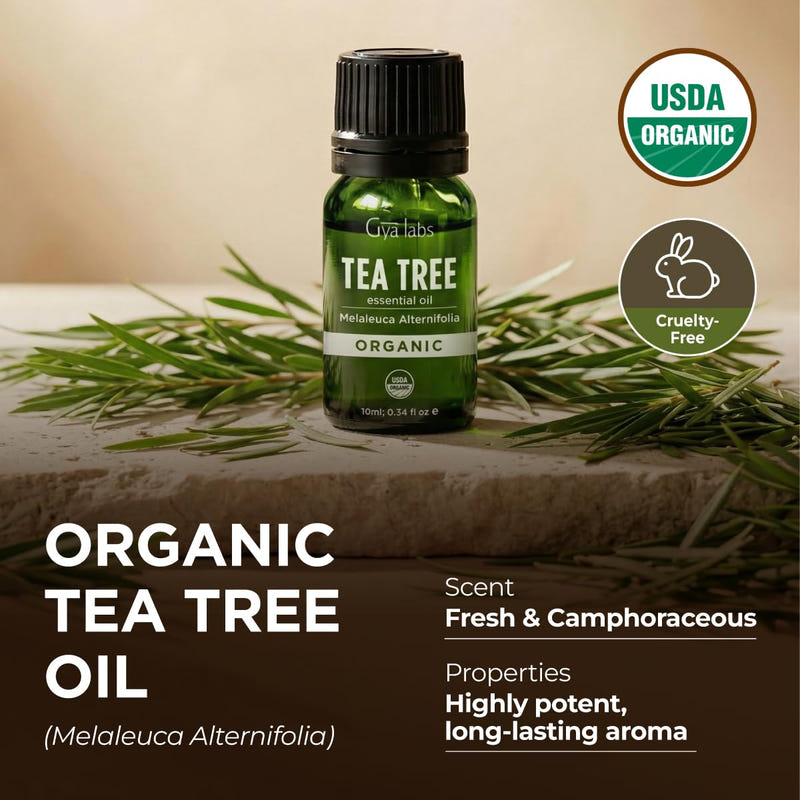 Organic Tea Tree Essential Oil 0.34 Fl Oz