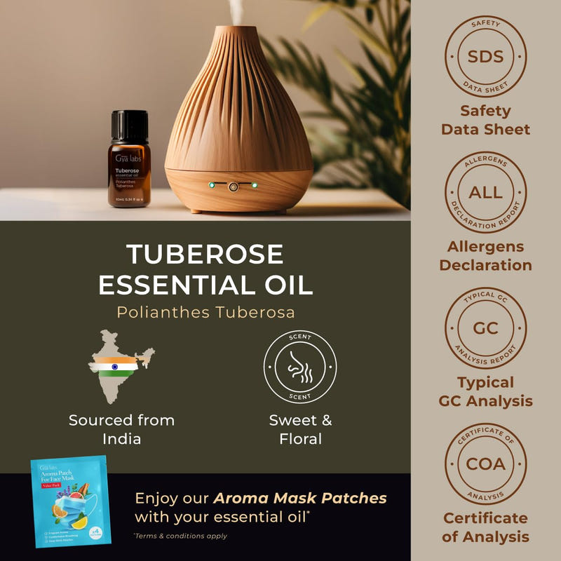 Tuberose Essential Oil 0.34 Fl Oz