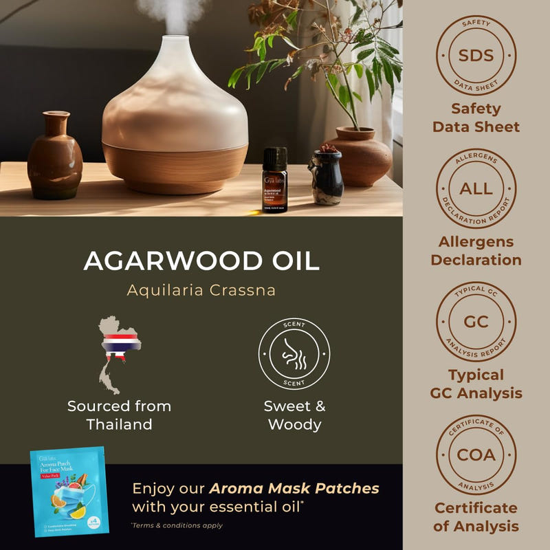 Agarwood Essential Oil 0.34 Fl Oz