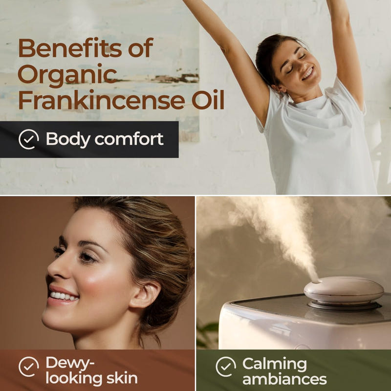 Organic Frankincense Essential Oil 0.34 Fl Oz