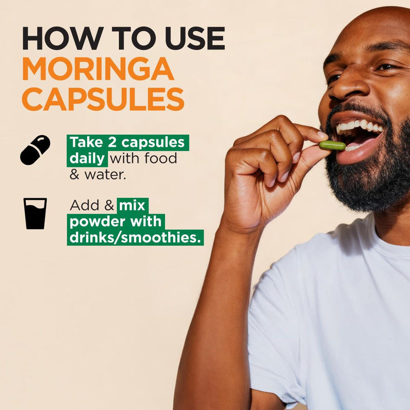 Moringa Capsules - 300 Capsules