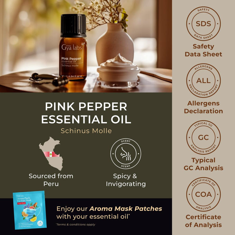 Pink Pepper Essential Oil 0.34 Fl Oz