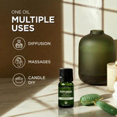 Organic Peppermint Essential Oil 0.34 Fl Oz