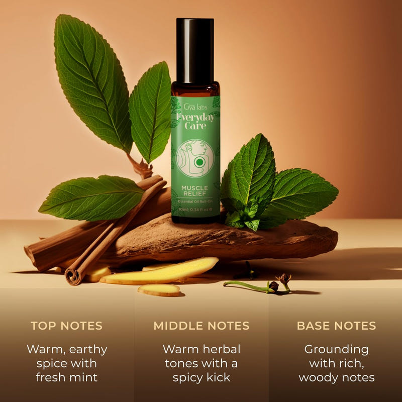 Muscle Relief Essential Oil Roll On 0.34 Fl Oz