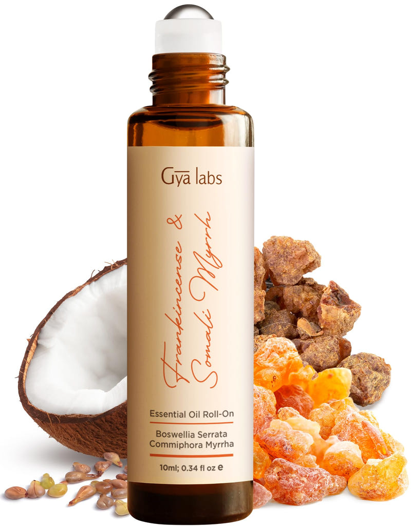 Frankincense & Somali Myrrh Essential Oil Roll On 0.34 Fl Oz