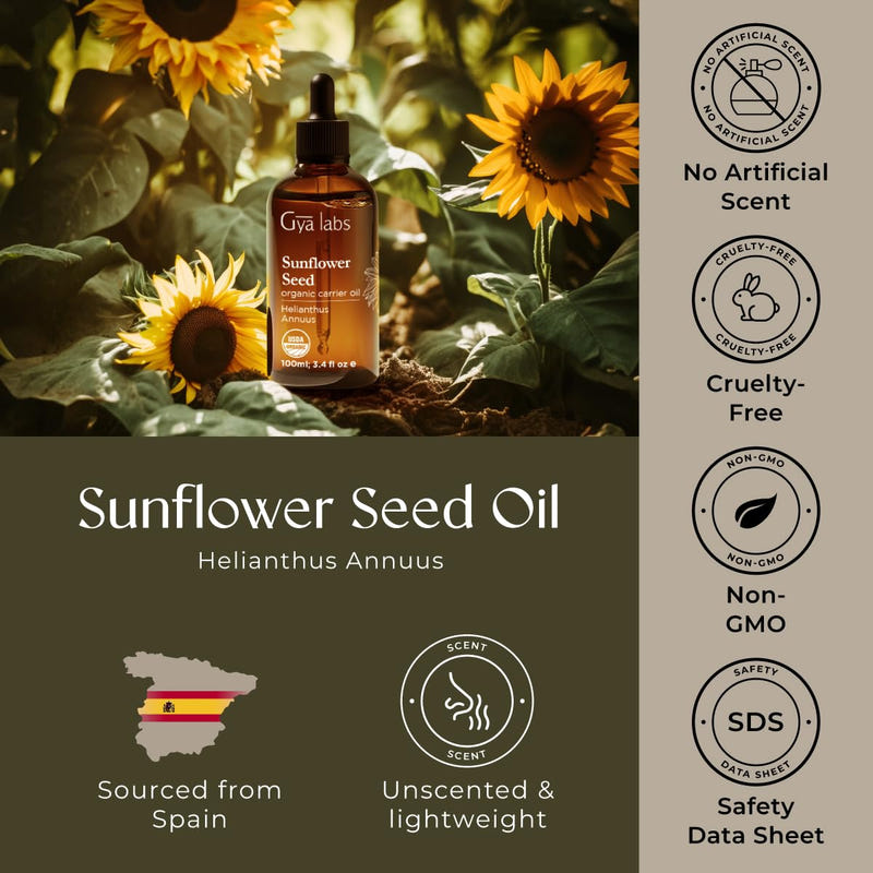 Sunflower Carrier Oil 3.4 Fl Oz