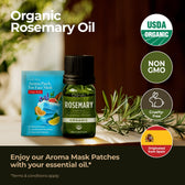 Organic Rosemary Essential Oil 0.34 Fl Oz