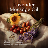 Lavender Relaxation Massage Oil with Massage Roller Ball 8.45 Fl Oz