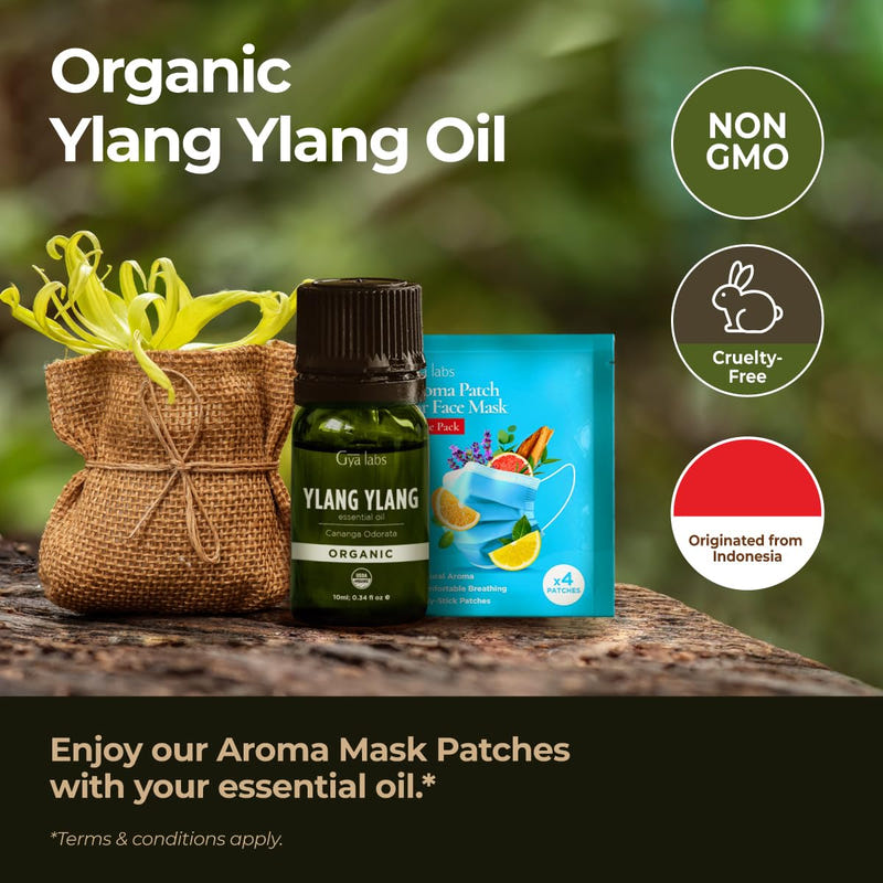 Organic Ylang Ylang Essential Oil 0.34 Fl Oz