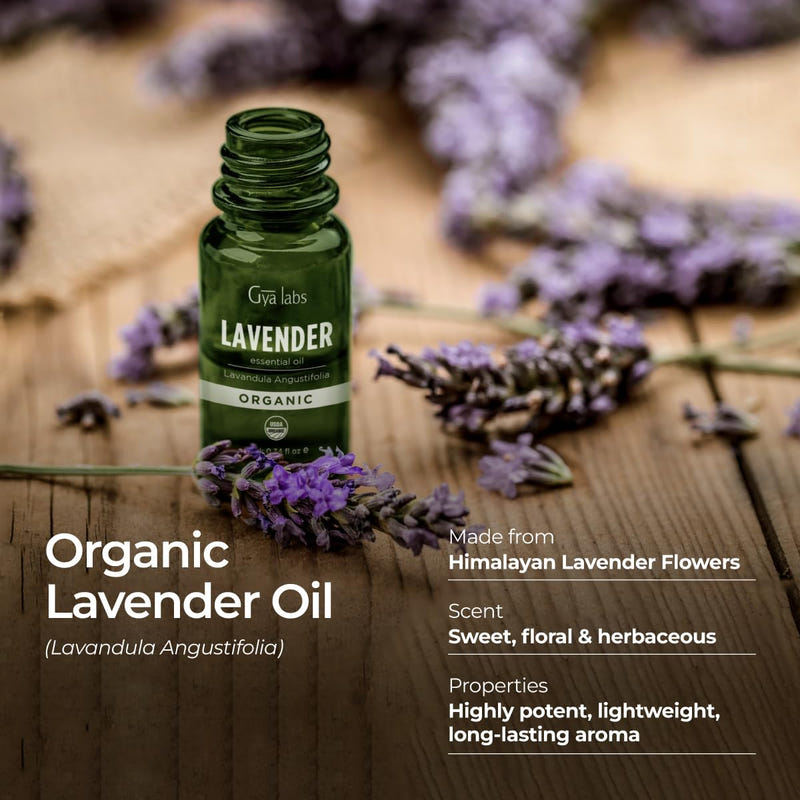 Organic Lavender Essential Oil 0.34 Fl Oz