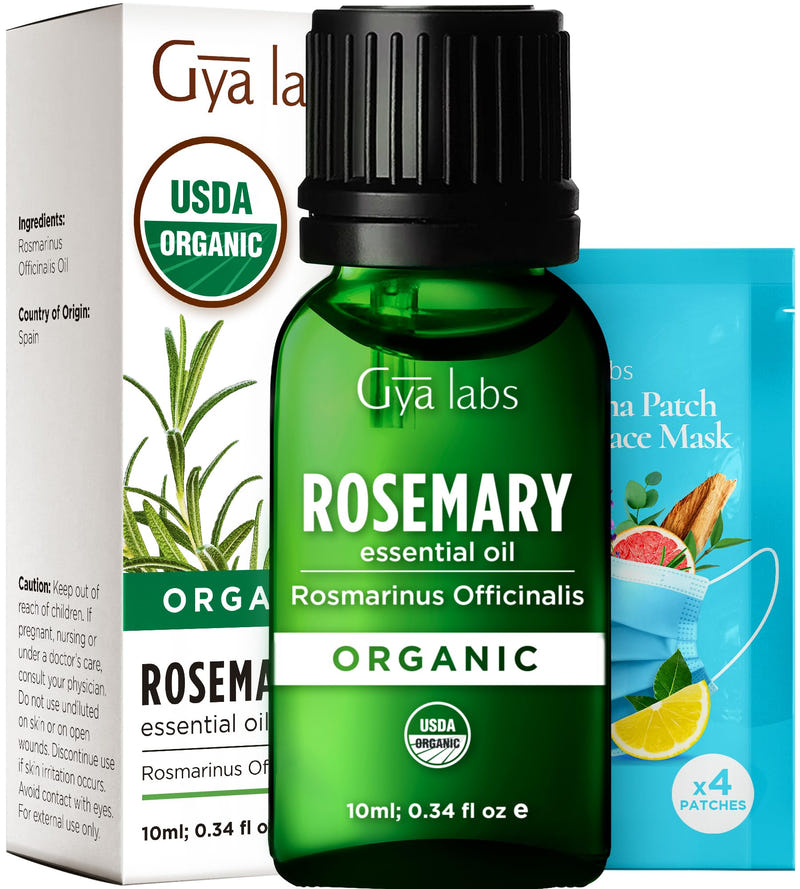 Organic Rosemary Essential Oil 0.34 Fl Oz