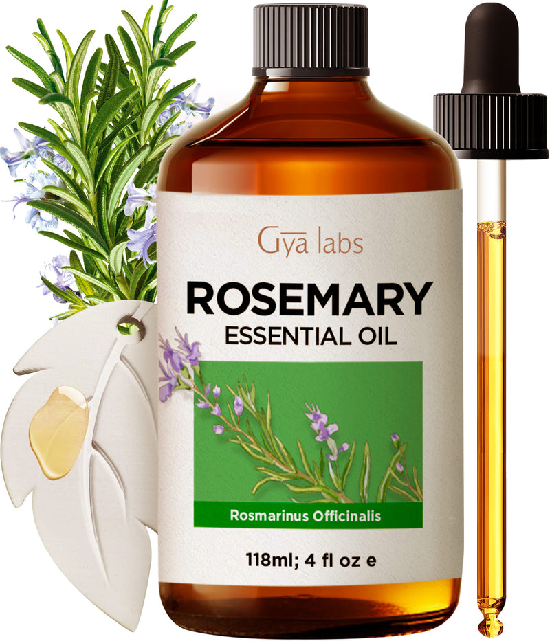 Rosemary Essential Oil with Aromatherapy Stone 4 Fl Oz