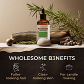 Rosemary Essential Oil with Aromatherapy Stone 4 Fl Oz