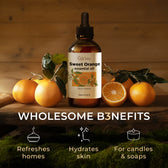 Orange Essential Oil with Aromatherapy Stone 4 Fl Oz