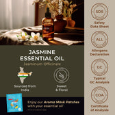Jasmine Essential Oil with Aromatherapy Stone 4 Fl Oz