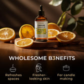 Lemon Essential Oil with Aromatherapy Stone 4 Fl Oz