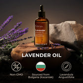 Lavender Essential Oil with Aromatherapy Stone 4 Fl Oz