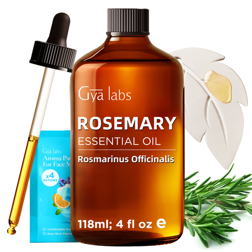 Rosemary Essential Oil with Aromatherapy Stone 4 Fl Oz