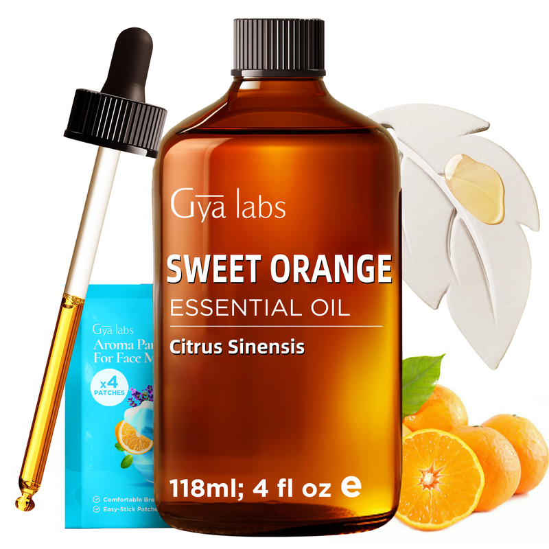 Orange Essential Oil with Aromatherapy Stone 4 Fl Oz