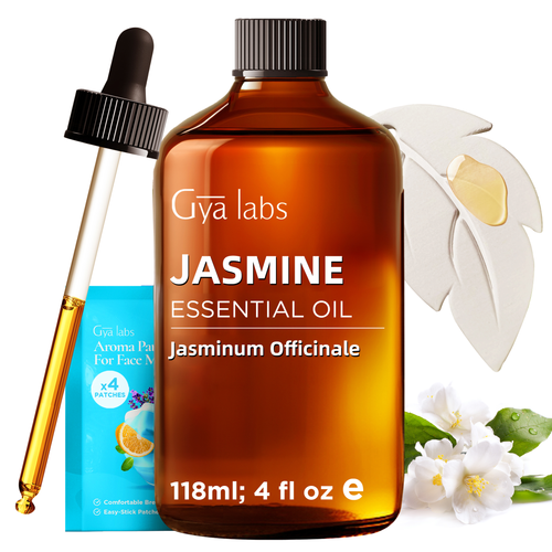 Jasmine Essential Oil with Aromatherapy Stone 4 Fl Oz